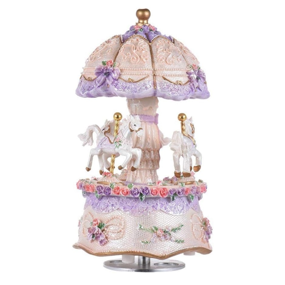 Carrousel Musical Ancien Violet