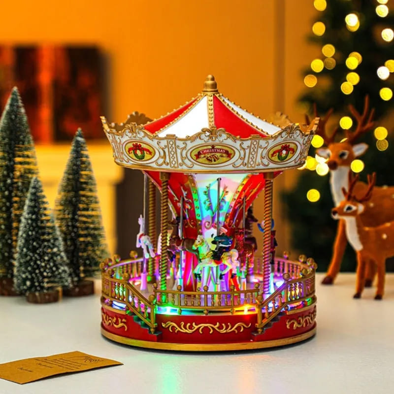 Carrousel Musical Noël LED