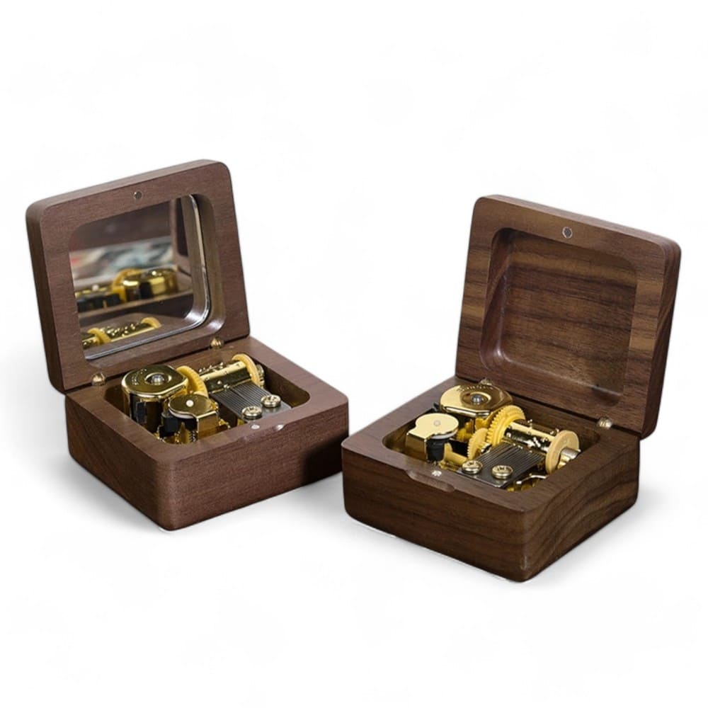 boite a musique bois ancienne