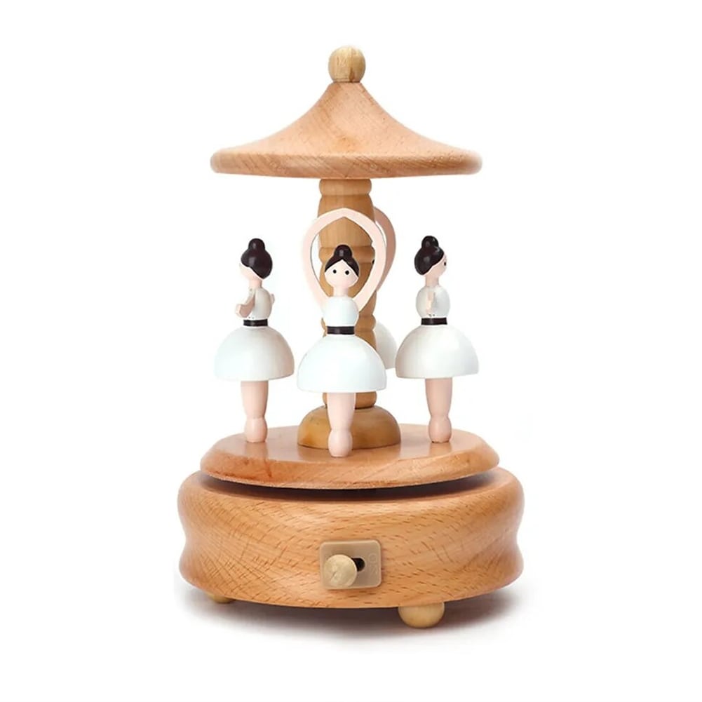 Boîte à musique bois danseuse