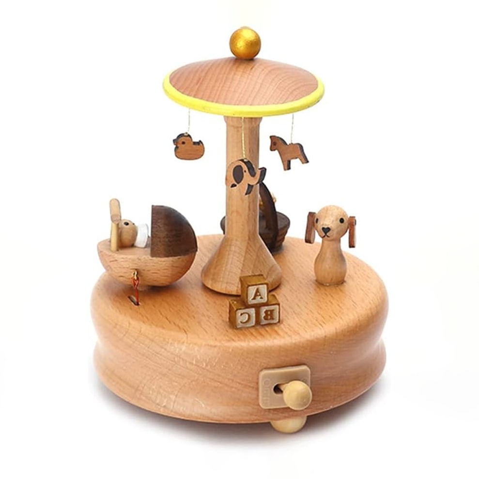 boîte à musique carrousel enfant