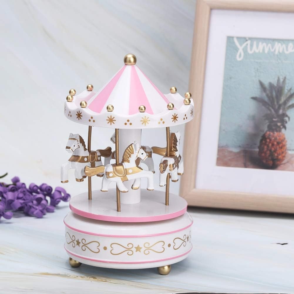 Carrousel musical rose