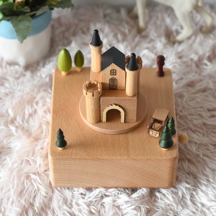 boite a musique bois castle