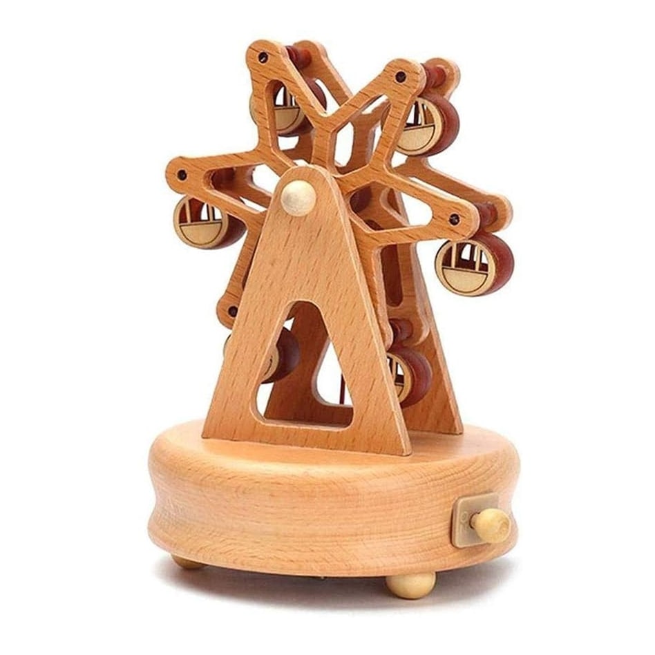 boite musicale en bois grande roue