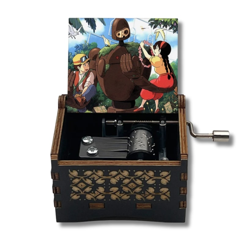 18 Note À Manivelle Boîte À Musique En Bois, Bois Musique Boîte Cadeau, Lac Des Cygnes Boîte À