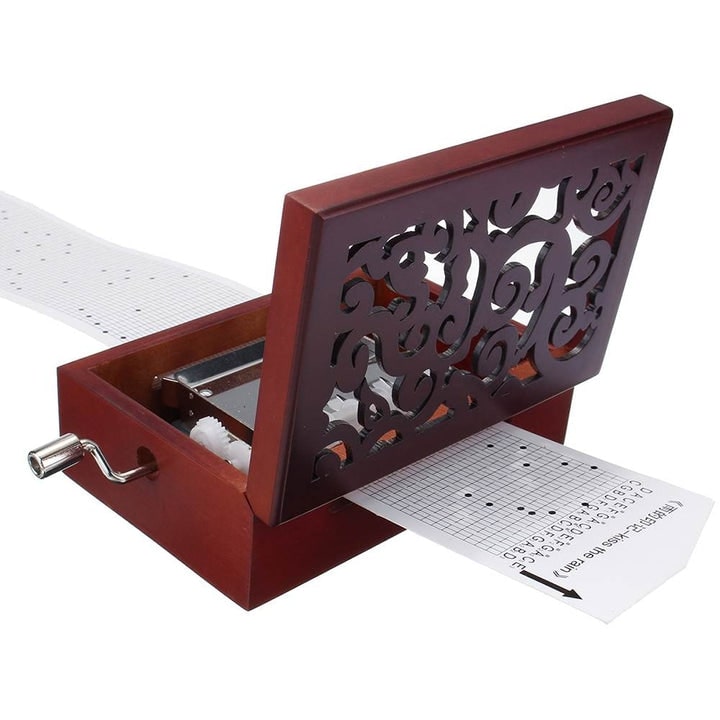 boîte à musique personnalisable partition à trous