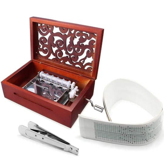 boîte à musique personnalisable à manivelle