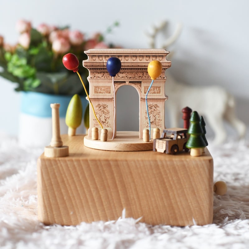 boite a musique paris en bois