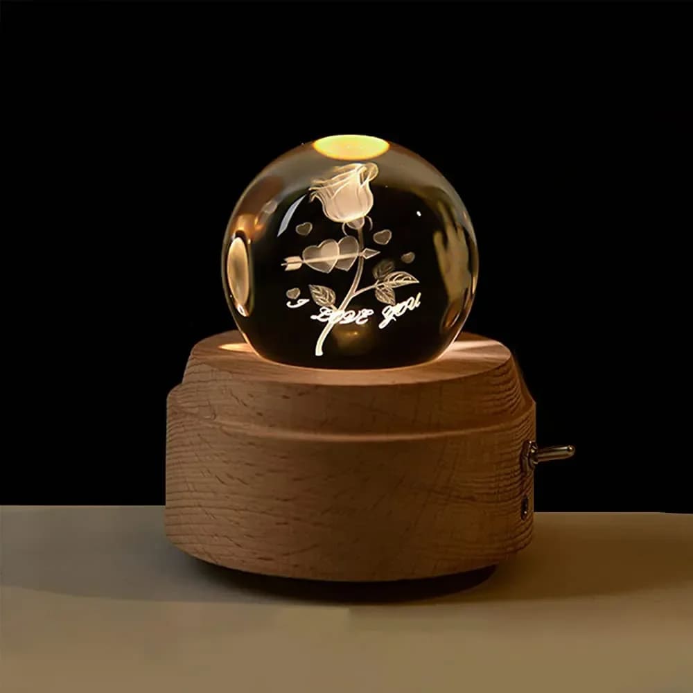 boîte à musique rose