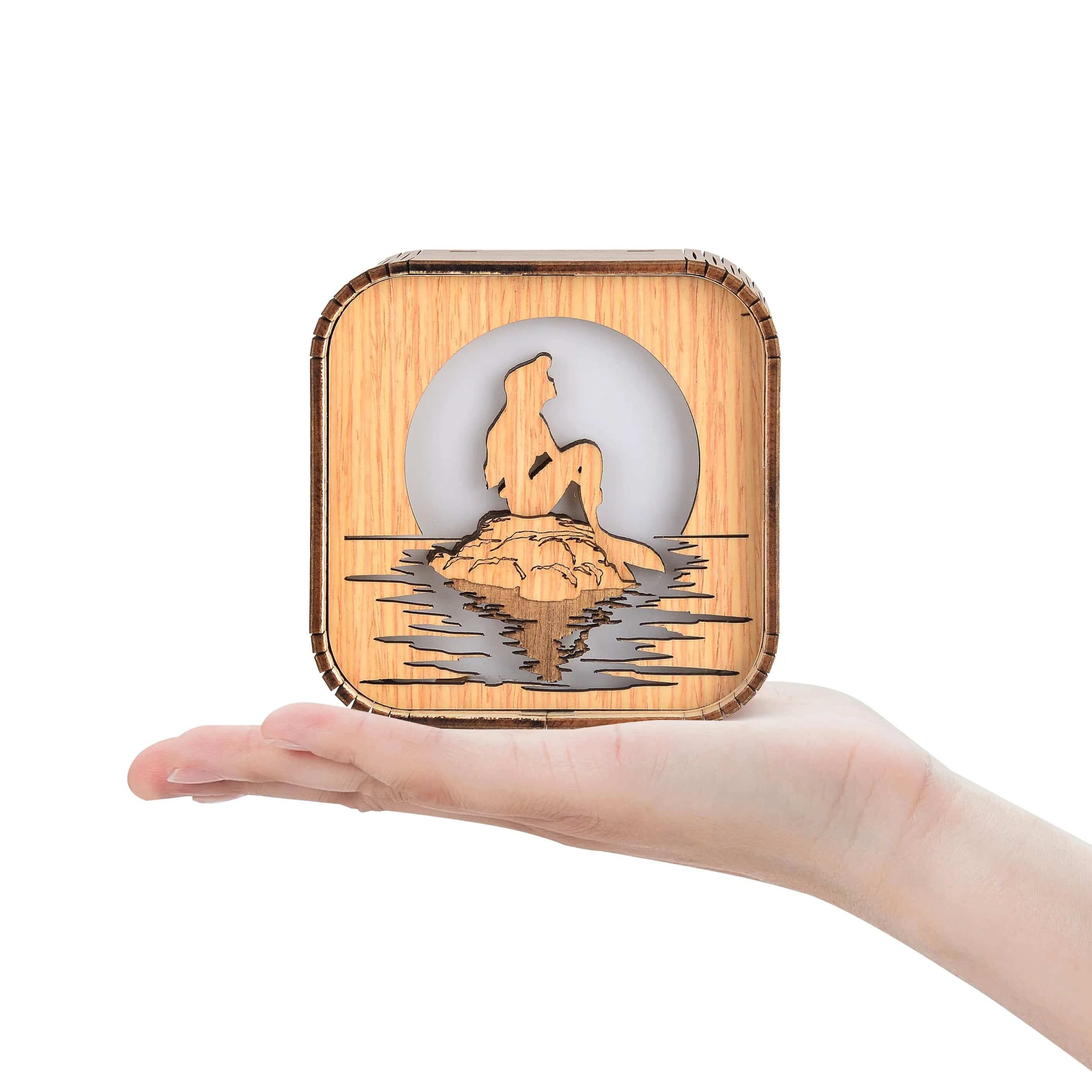 boite a musique veilleuse la petite sirene