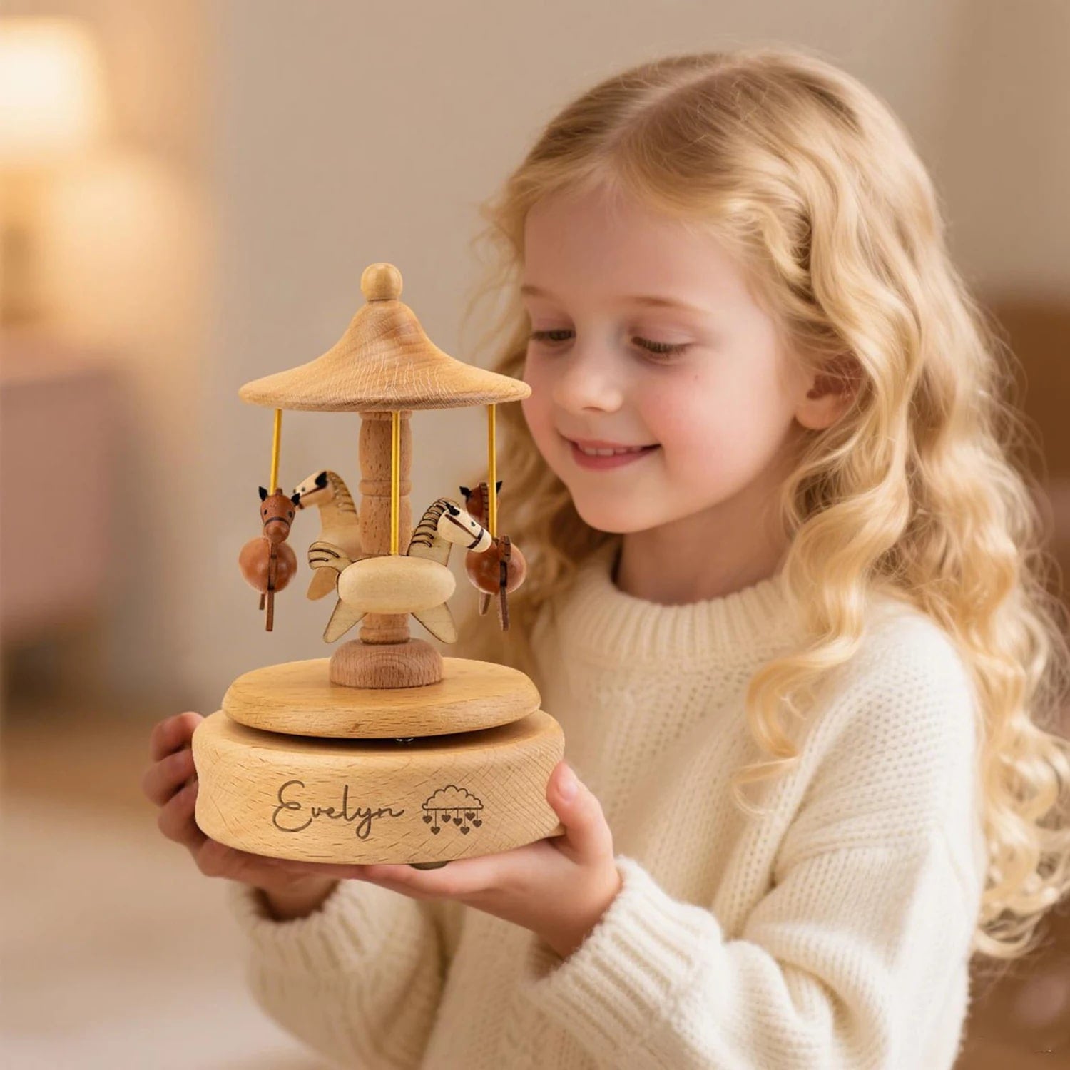 Carrousel Musical Personnalisé Prénom