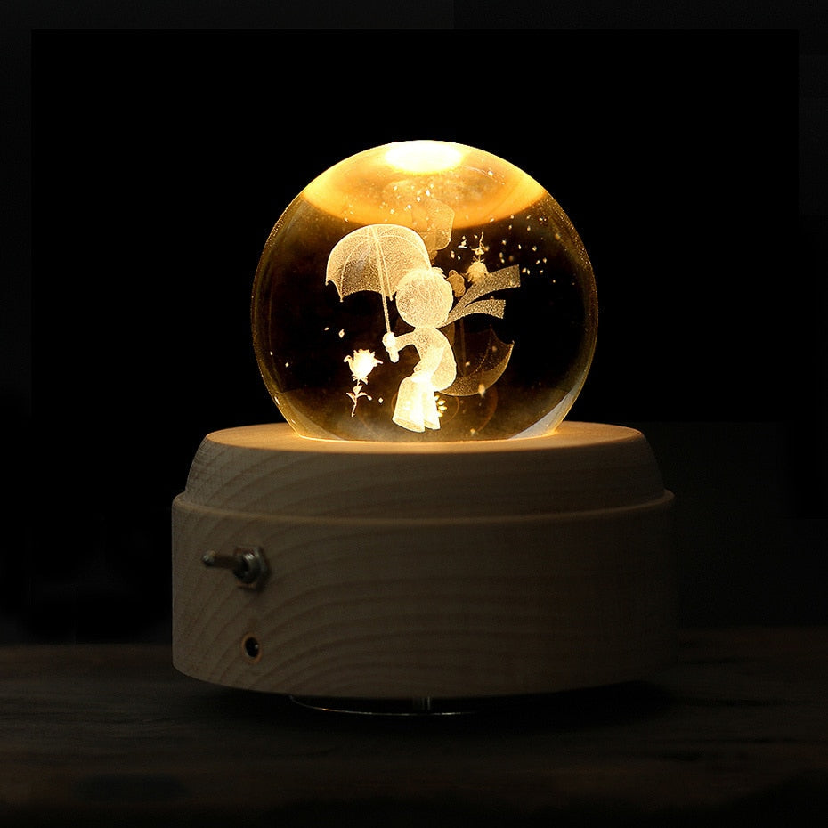 Boîte à Musique Petit Prince LED