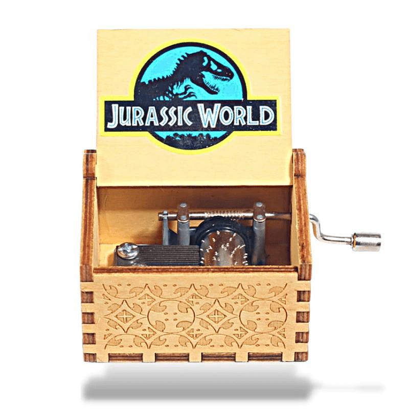 Boîte à Musique Jurassic Park en bois