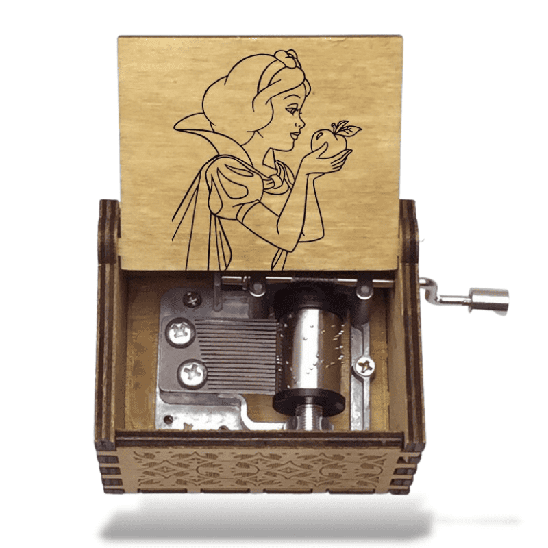 Boîte à Musique Manivelle Blanche Neige