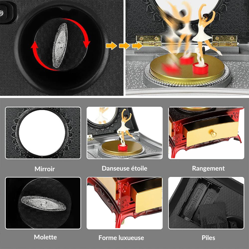 Boîte à Musique Danseuse Ballerine