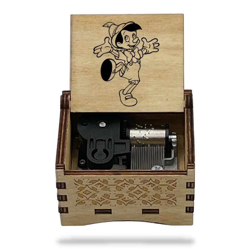 Boîte à Musique Pinocchio en bois