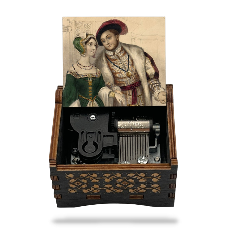 Boîte à Musique Ancienne en Bois