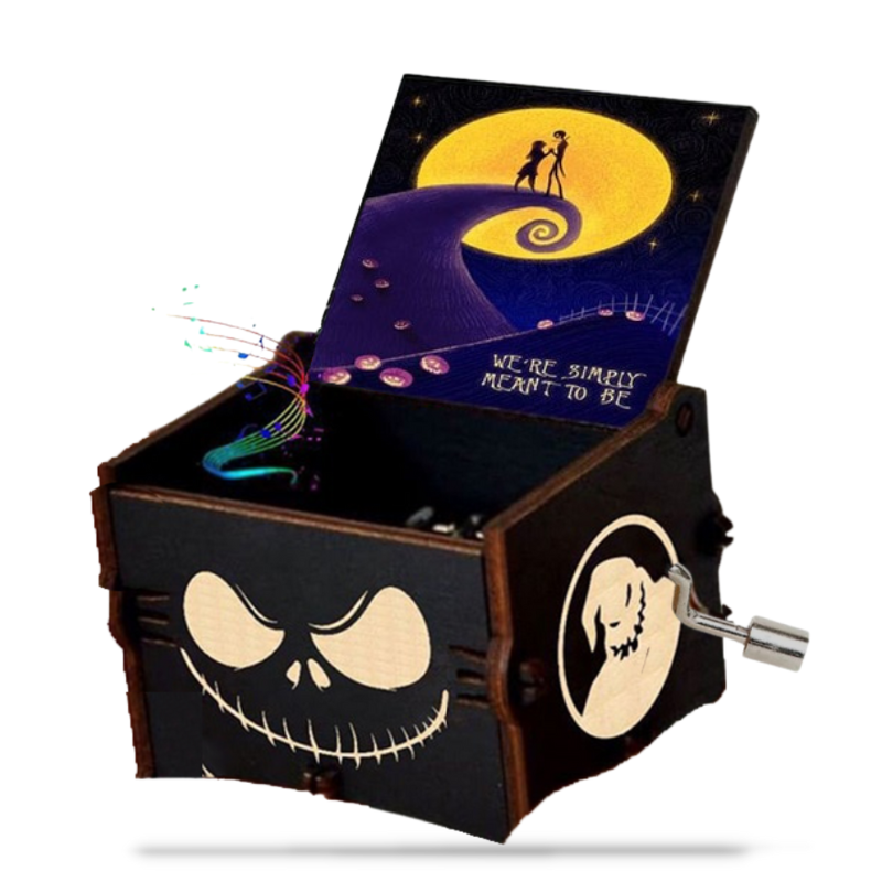 Boîte à Musique L'Étrange Noël de Mr Jack en Bois