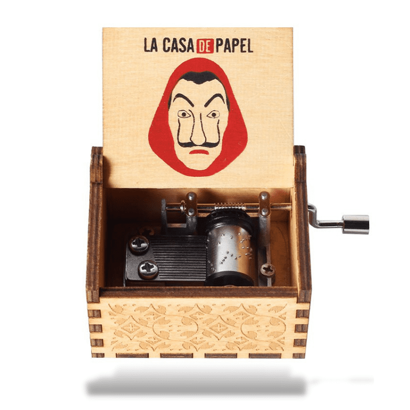Boîte à Musique La Casa de Papel en Bois