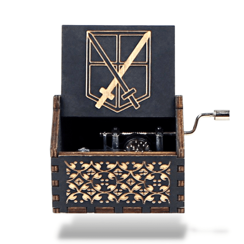 Boîte à Musique SNK Attaque des Titans en Bois