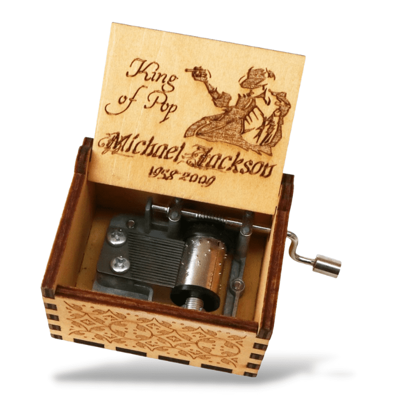 Boîte à Musique Michael Jackson en bois