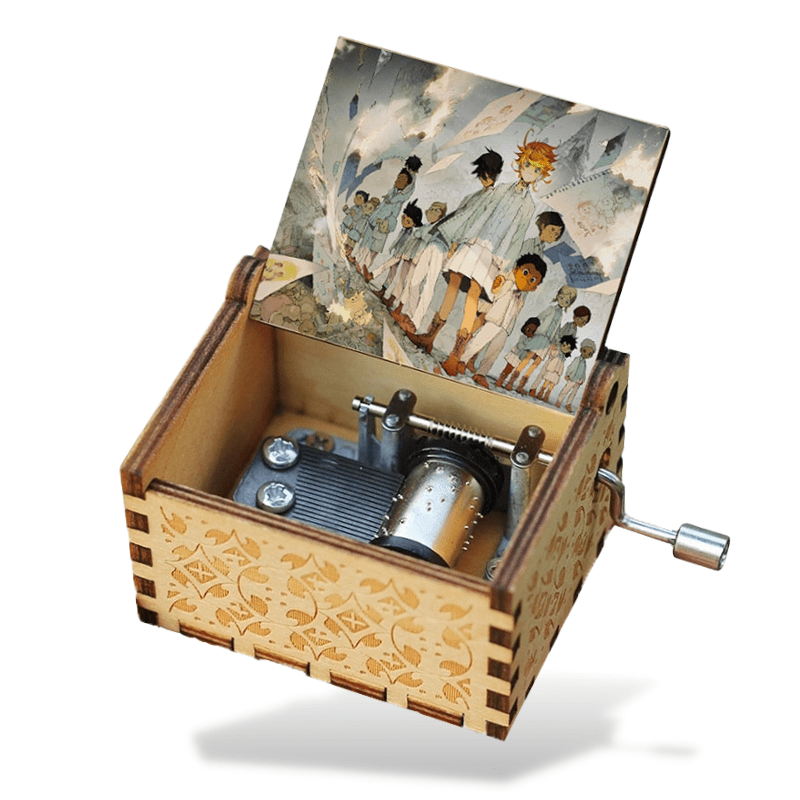 Boîte à Musique The Promised Neverland en bois