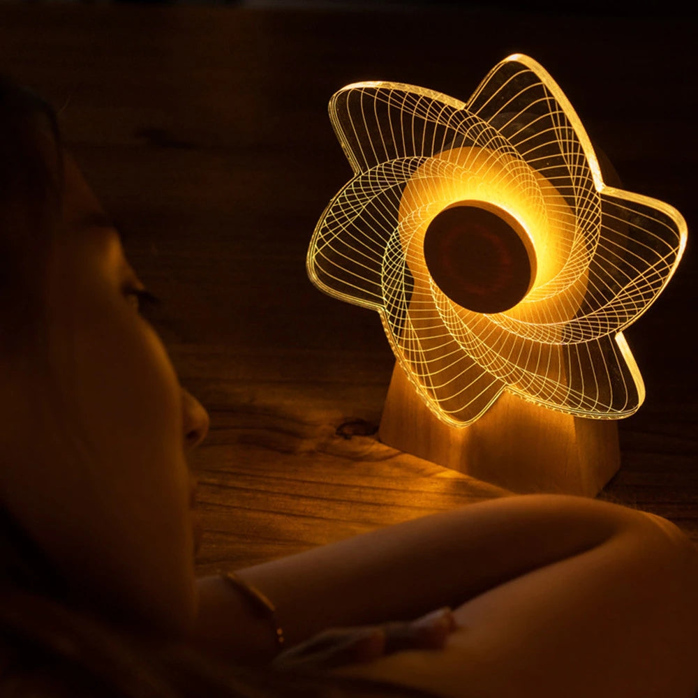 Boîte à Musique Étoile LED
