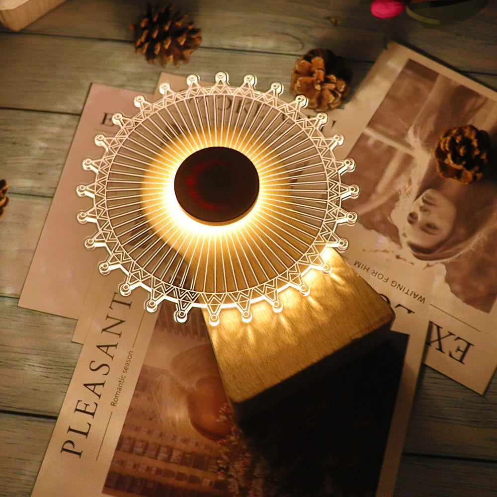 Boîte à Musique Lumineuse Grande Roue Design