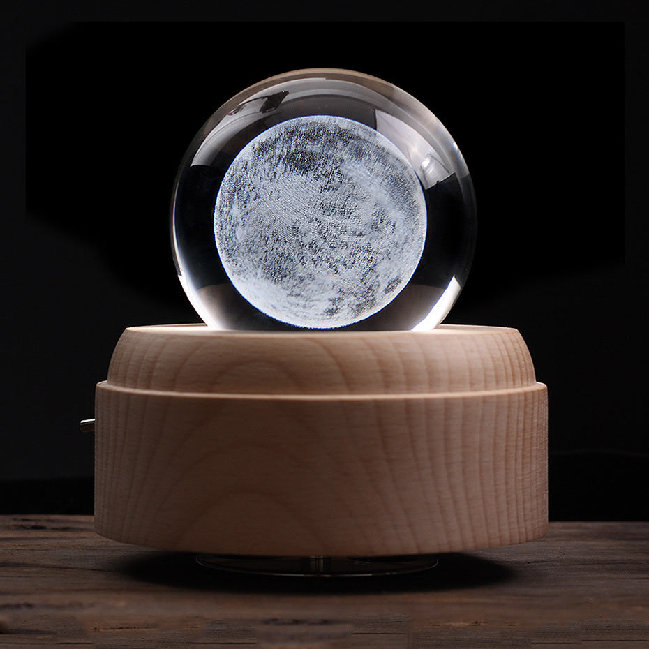 Boîte à musique Lune Lumineuse